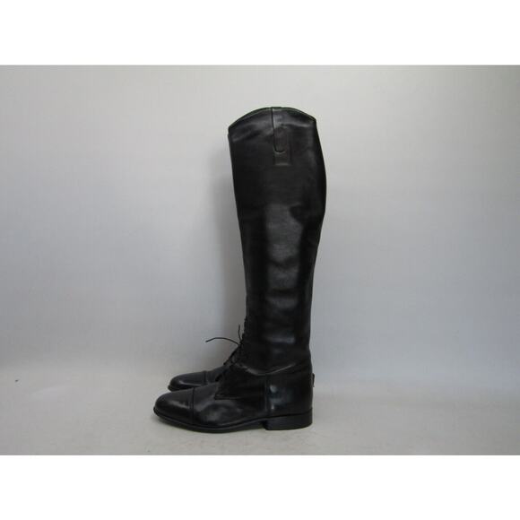 EUC Konigs Womens Size UK 7 / US 9 Black Leather English Riding Equestrian Boots